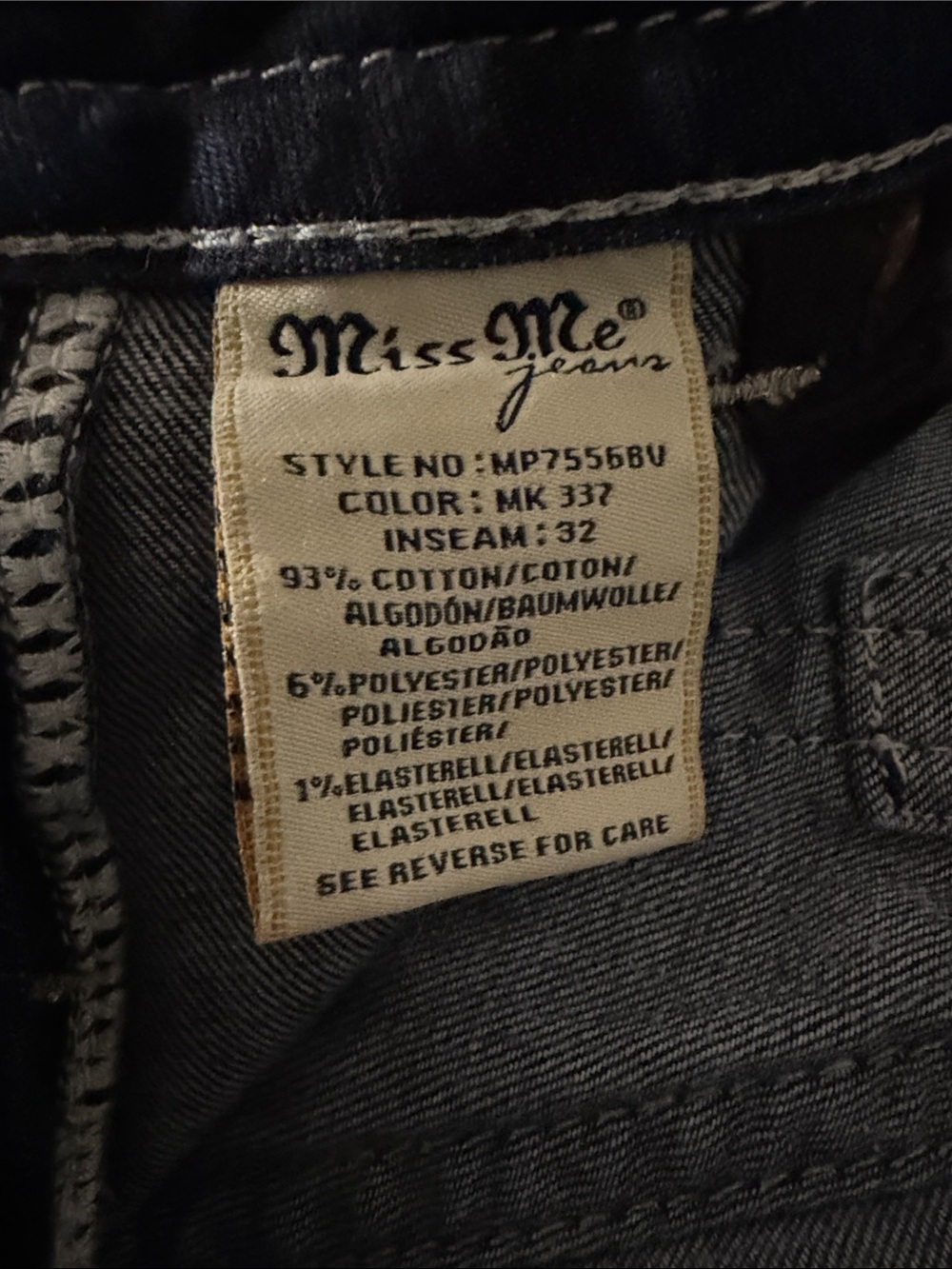Miss Me Mid Rise Blue Bootcut Jeans - Picture 2 of 9
